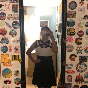 Black and white dress